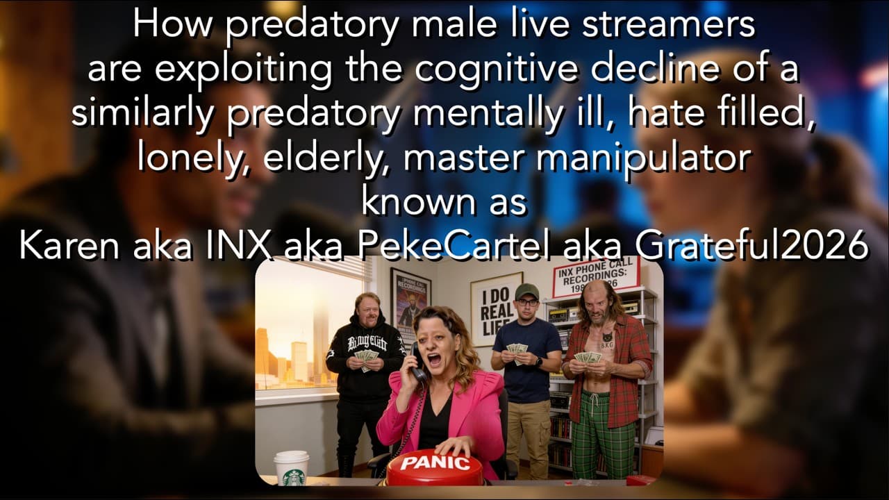 Cognitive decline may be the predator INX aka Karen's KARMA in regards to BrandonQue, Psyche & Tommy