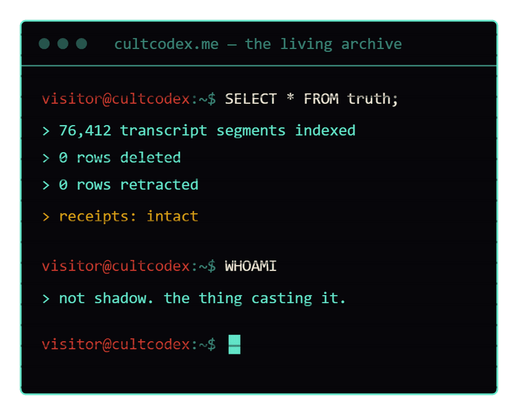 SELECT * FROM truth